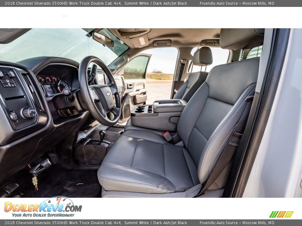 Front Seat of 2018 Chevrolet Silverado 3500HD Work Truck Double Cab 4x4 Photo #18