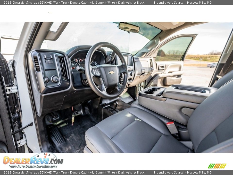 Dark Ash/Jet Black Interior - 2018 Chevrolet Silverado 3500HD Work Truck Double Cab 4x4 Photo #19