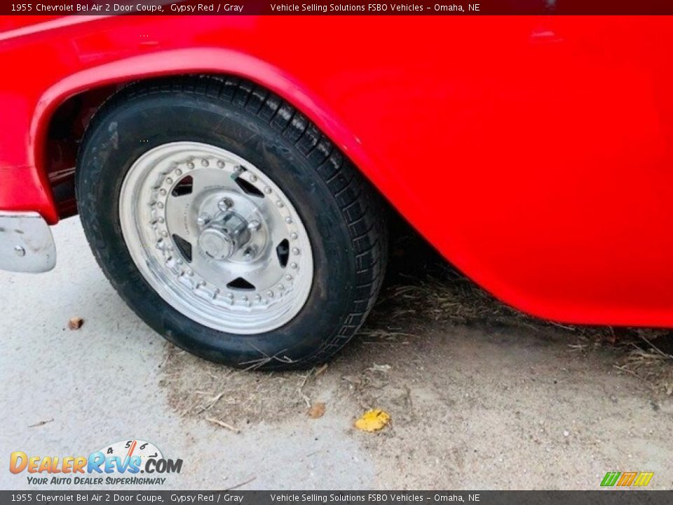 1955 Chevrolet Bel Air 2 Door Coupe Gypsy Red / Gray Photo #8