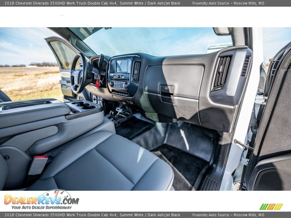 2018 Chevrolet Silverado 3500HD Work Truck Double Cab 4x4 Summit White / Dark Ash/Jet Black Photo #23