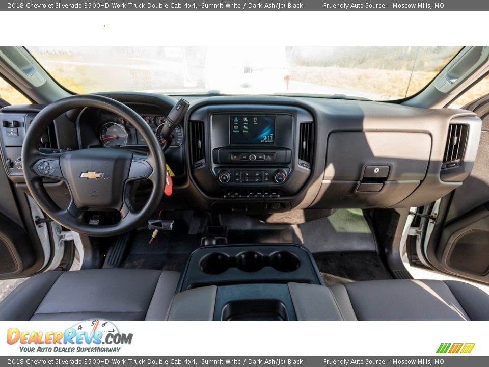 Dashboard of 2018 Chevrolet Silverado 3500HD Work Truck Double Cab 4x4 Photo #26