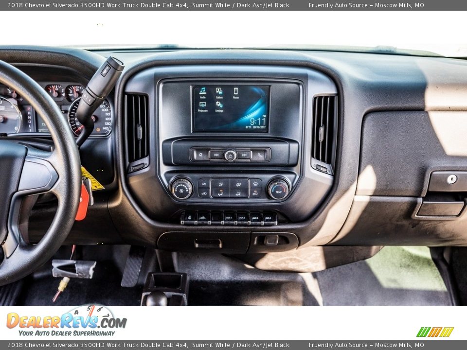 2018 Chevrolet Silverado 3500HD Work Truck Double Cab 4x4 Summit White / Dark Ash/Jet Black Photo #27