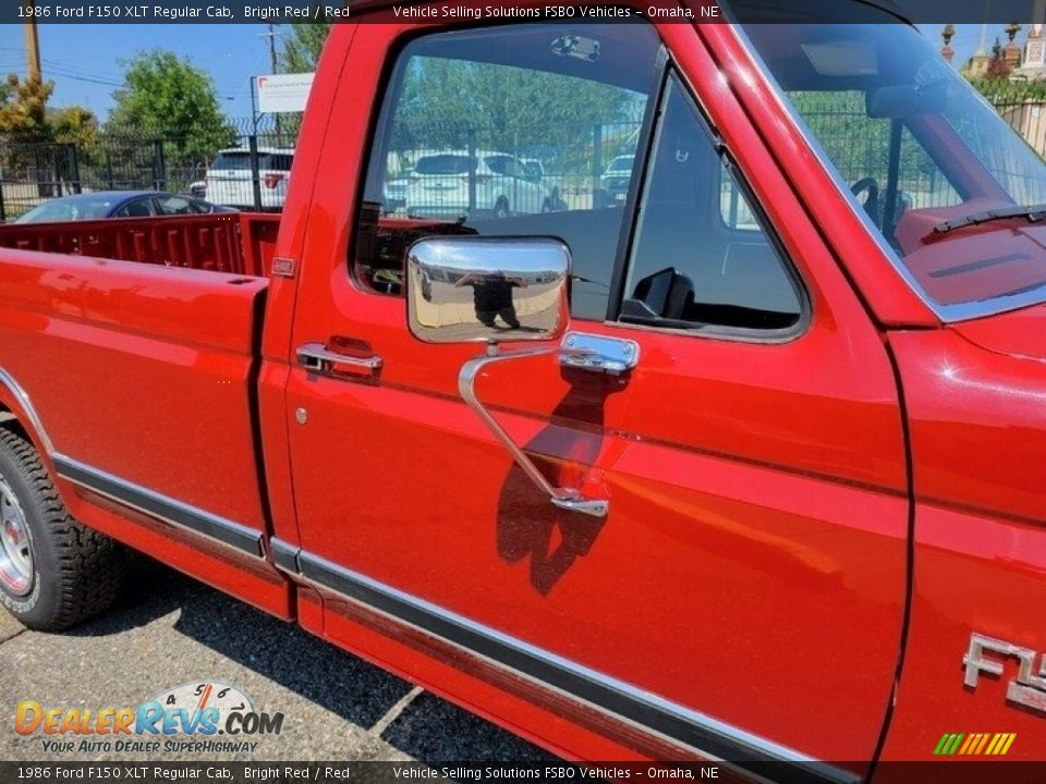 1986 Ford F150 XLT Regular Cab Bright Red / Red Photo #2