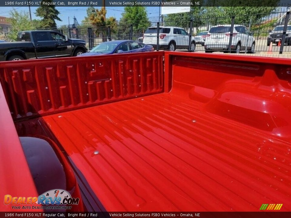 1986 Ford F150 XLT Regular Cab Bright Red / Red Photo #7