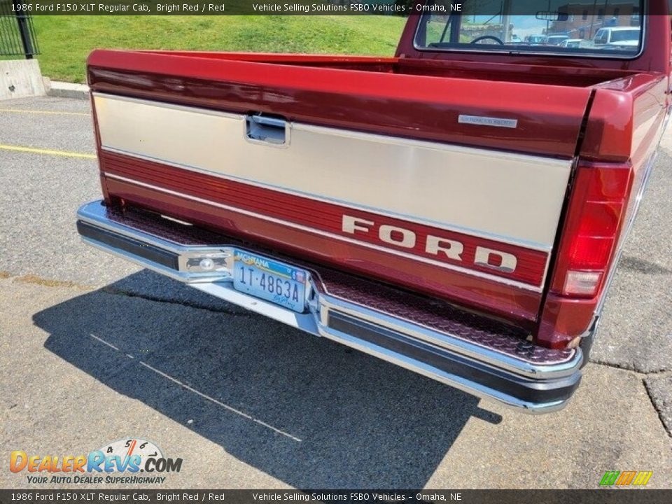 1986 Ford F150 XLT Regular Cab Bright Red / Red Photo #9