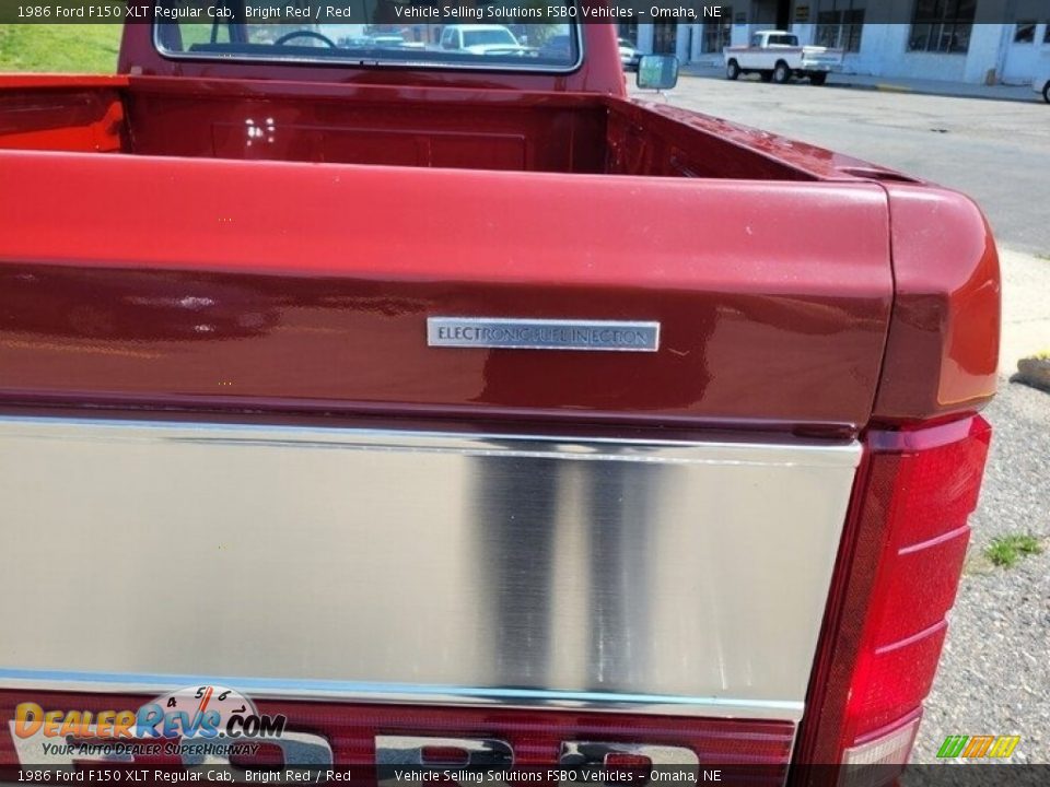 1986 Ford F150 XLT Regular Cab Bright Red / Red Photo #10