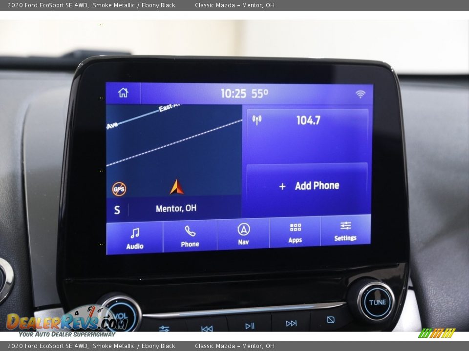 2020 Ford EcoSport SE 4WD Smoke Metallic / Ebony Black Photo #10