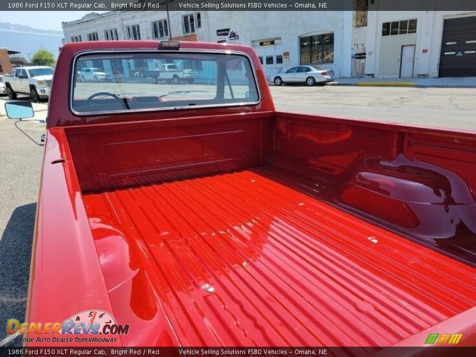 1986 Ford F150 XLT Regular Cab Bright Red / Red Photo #12