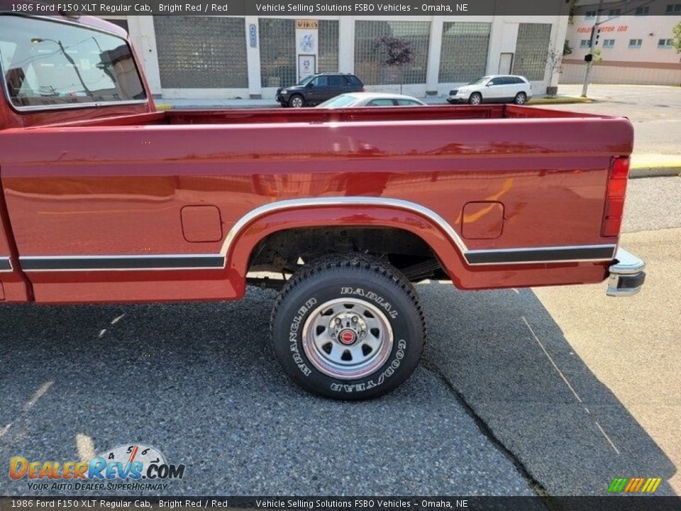 1986 Ford F150 XLT Regular Cab Bright Red / Red Photo #14