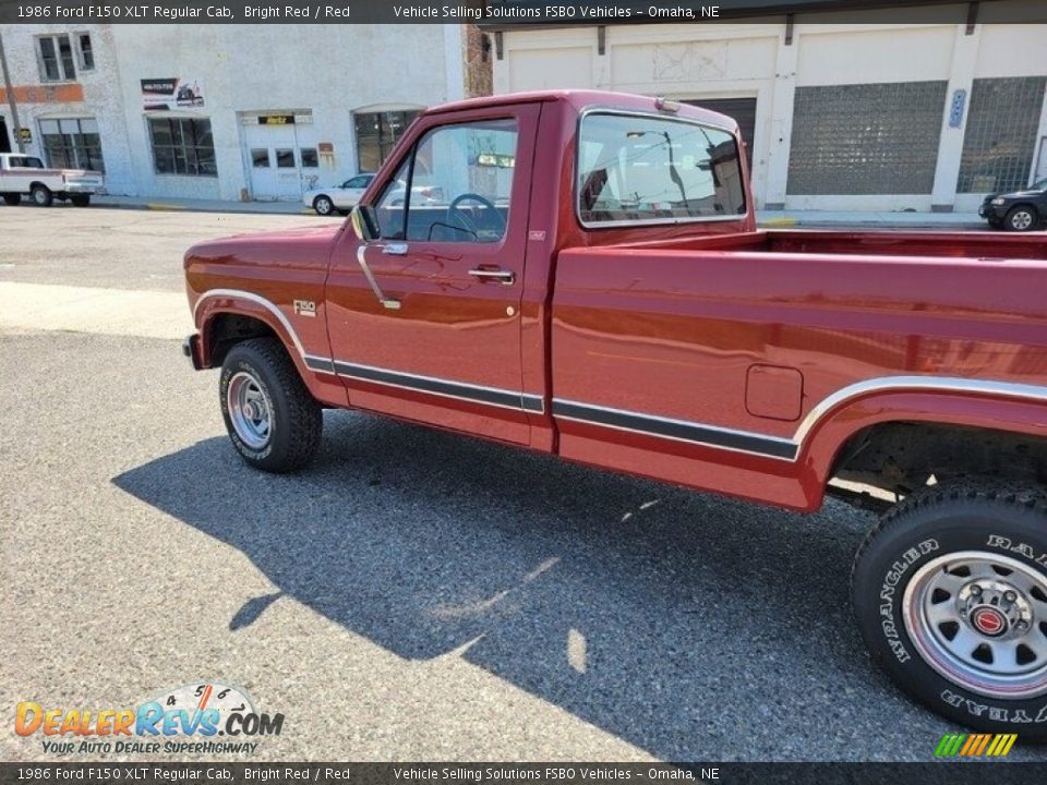 1986 Ford F150 XLT Regular Cab Bright Red / Red Photo #15