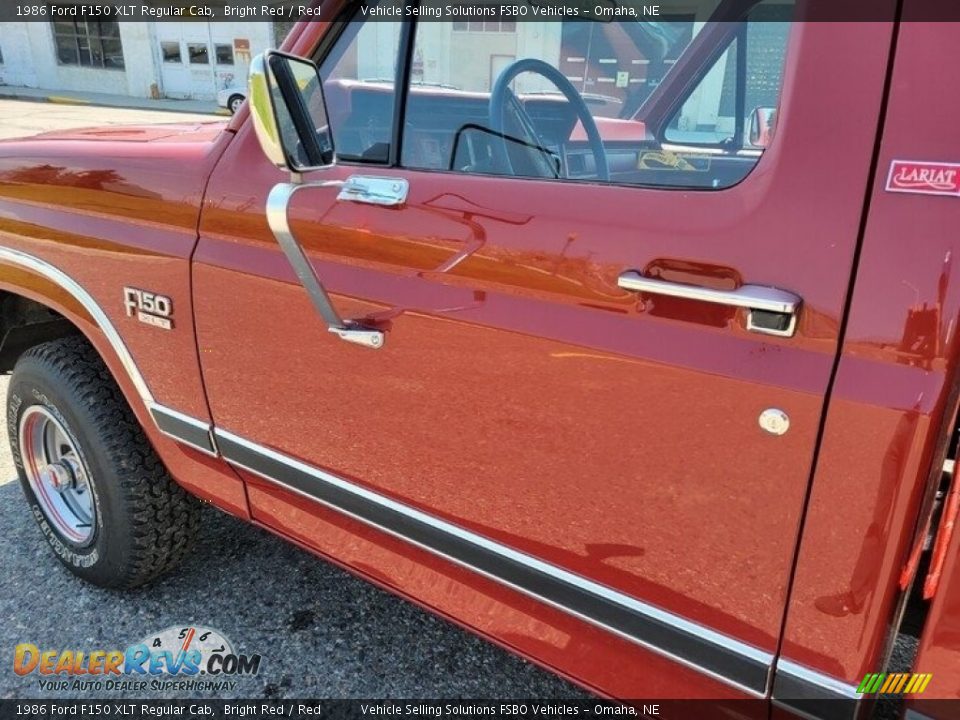 1986 Ford F150 XLT Regular Cab Bright Red / Red Photo #23