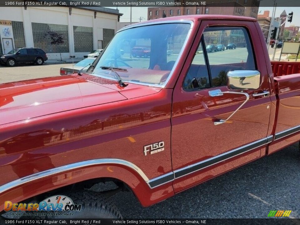 1986 Ford F150 XLT Regular Cab Bright Red / Red Photo #24