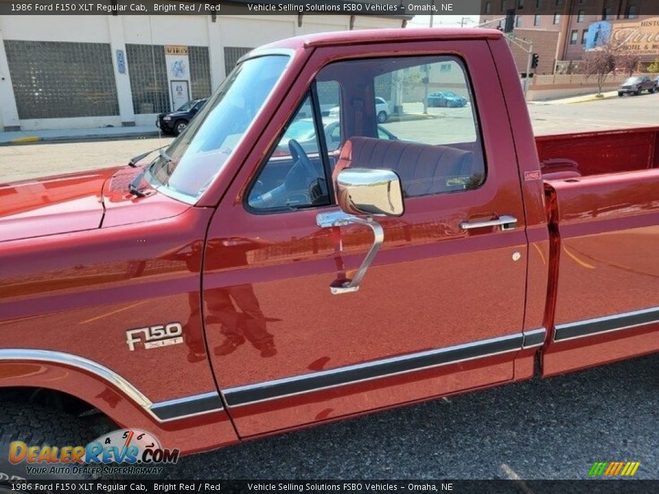 1986 Ford F150 XLT Regular Cab Bright Red / Red Photo #26