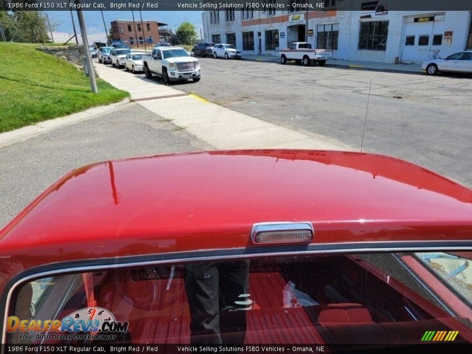 1986 Ford F150 XLT Regular Cab Bright Red / Red Photo #27