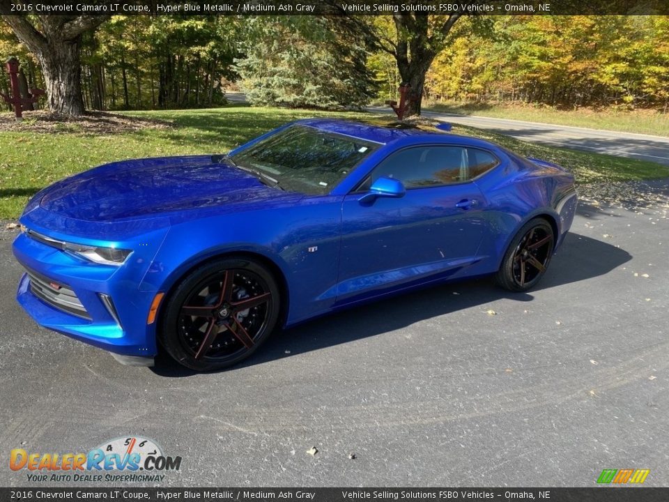 2016 Chevrolet Camaro LT Coupe Hyper Blue Metallic / Medium Ash Gray Photo #1