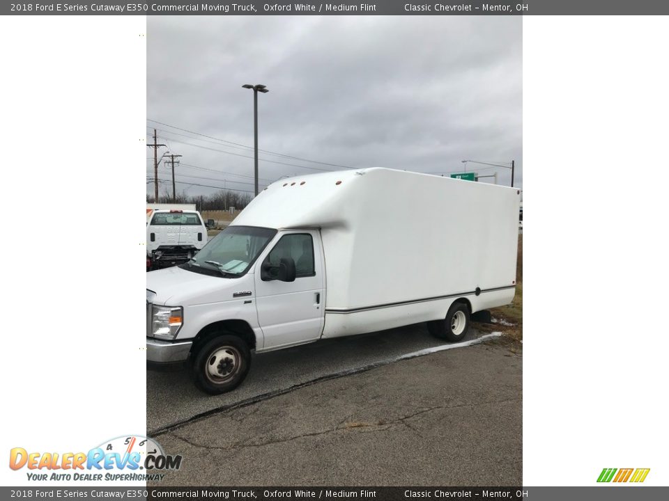 2018 Ford E Series Cutaway E350 Commercial Moving Truck Oxford White / Medium Flint Photo #1