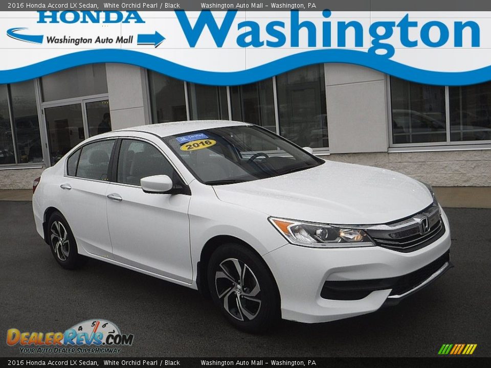 2016 Honda Accord LX Sedan White Orchid Pearl / Black Photo #1