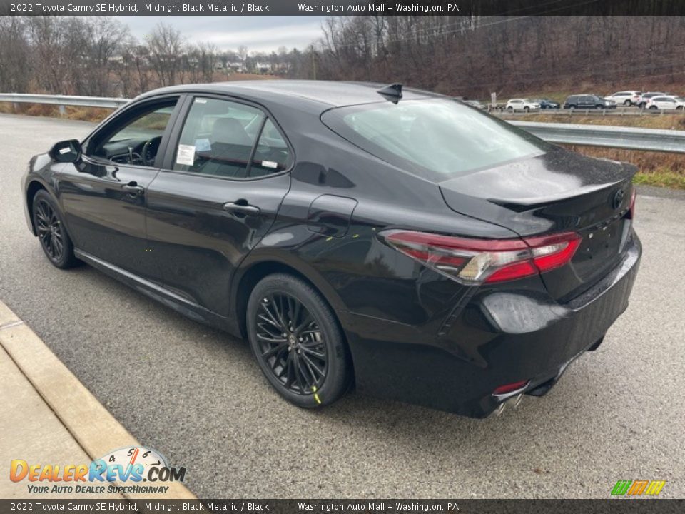 2022 Toyota Camry SE Hybrid Midnight Black Metallic / Black Photo #2