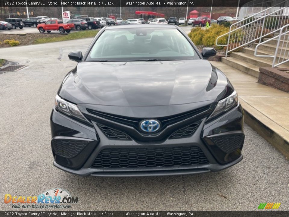 2022 Toyota Camry SE Hybrid Midnight Black Metallic / Black Photo #6