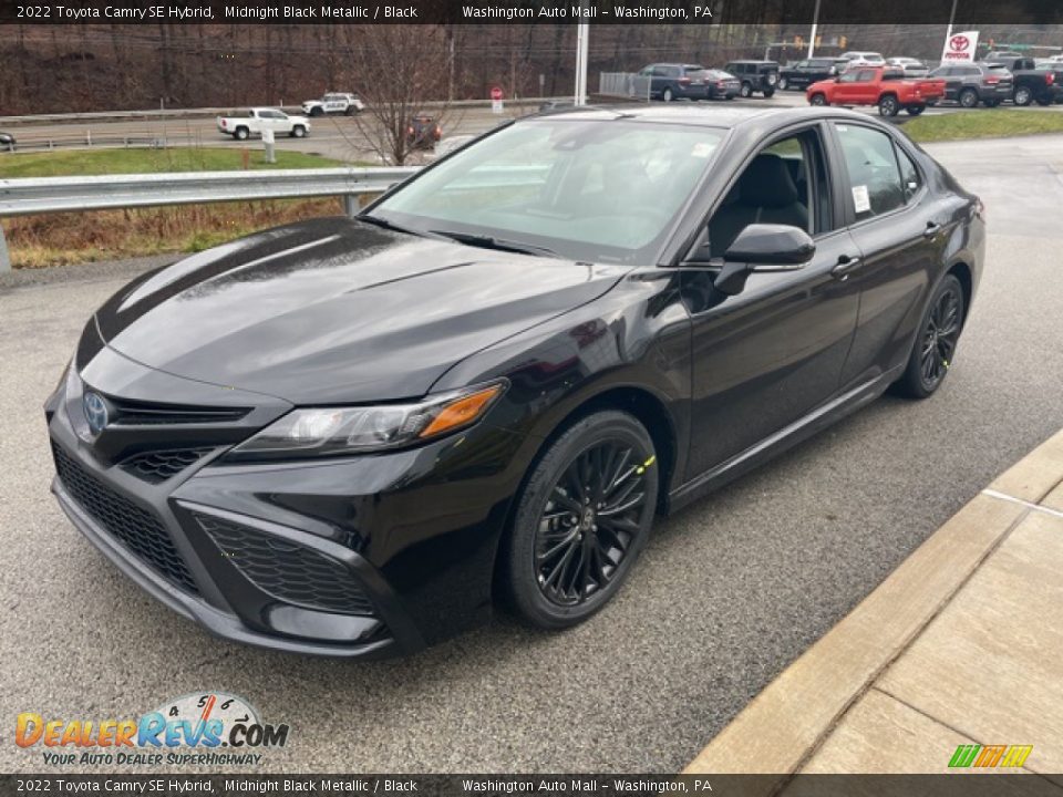 2022 Toyota Camry SE Hybrid Midnight Black Metallic / Black Photo #7