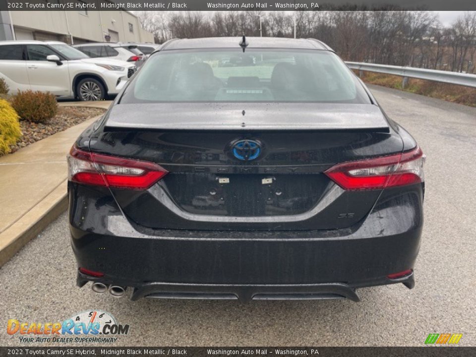 2022 Toyota Camry SE Hybrid Midnight Black Metallic / Black Photo #8