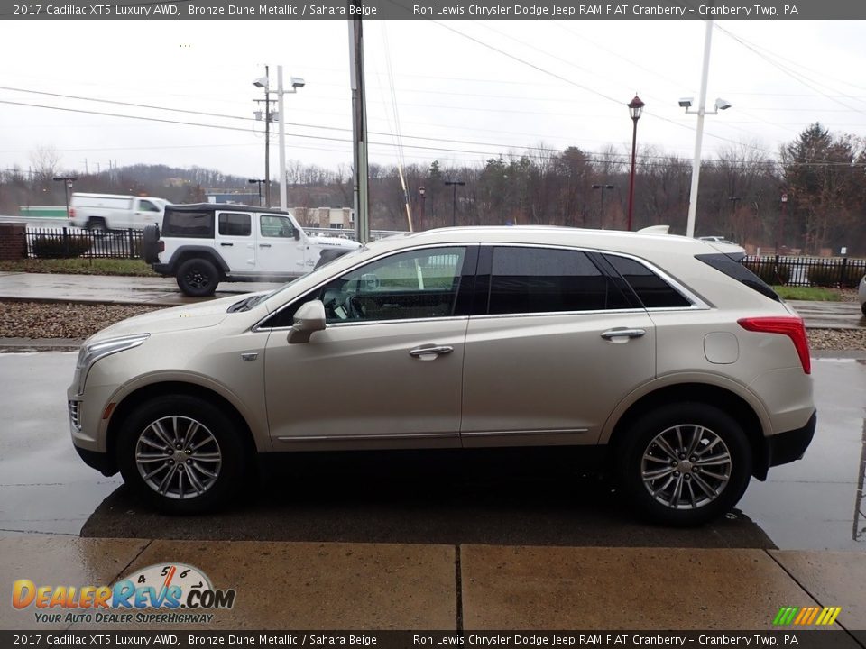 2017 Cadillac XT5 Luxury AWD Bronze Dune Metallic / Sahara Beige Photo #6