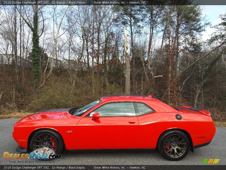 2018 Dodge Challenger SRT 392 Go Mango / Black/Sepia Photo #1