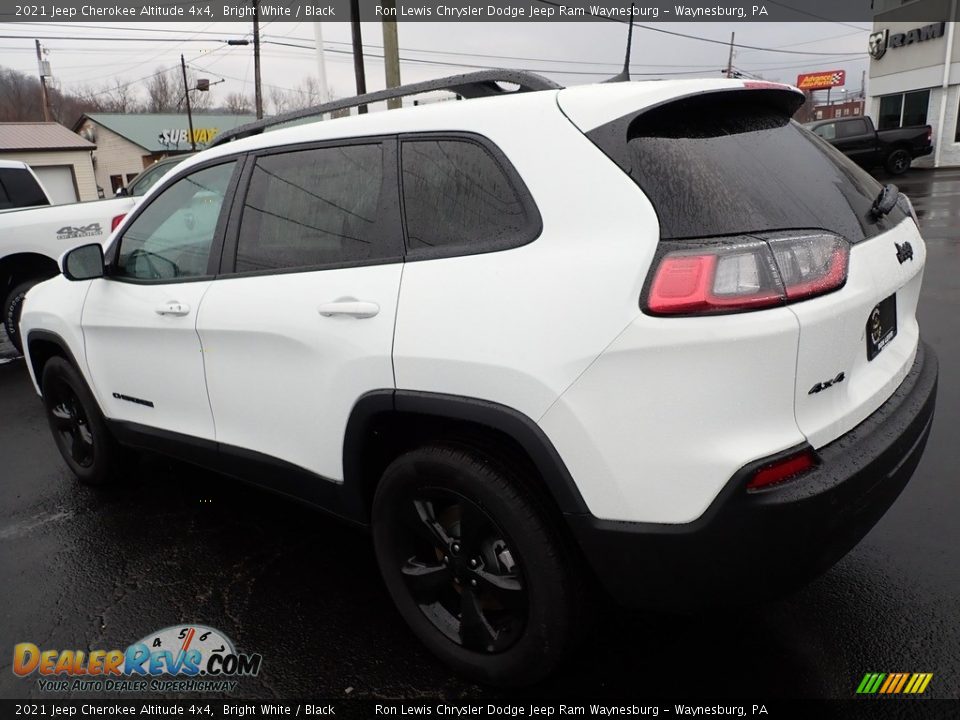 2021 Jeep Cherokee Altitude 4x4 Bright White / Black Photo #3