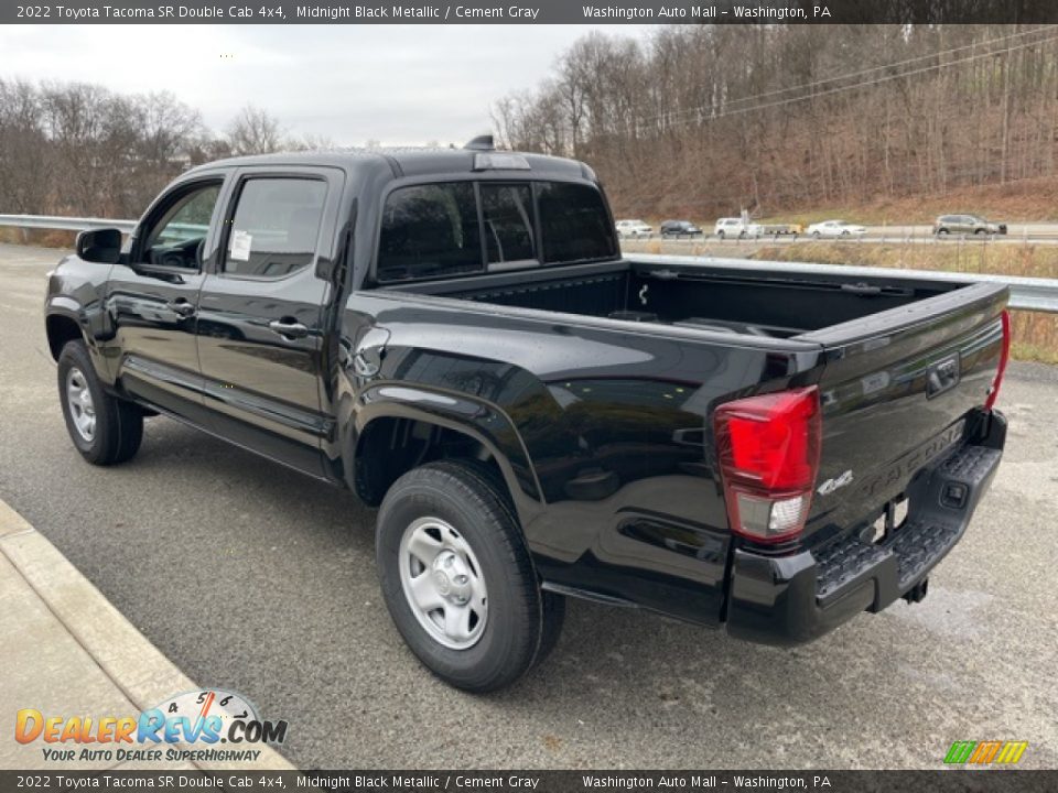 2022 Toyota Tacoma SR Double Cab 4x4 Midnight Black Metallic / Cement Gray Photo #2