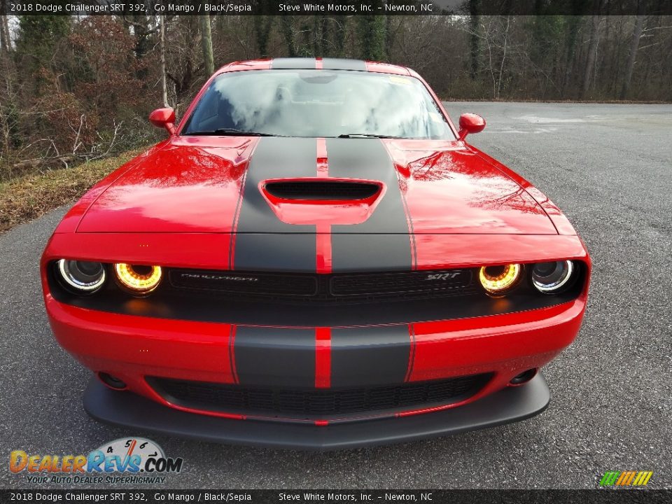 2018 Dodge Challenger SRT 392 Go Mango / Black/Sepia Photo #3