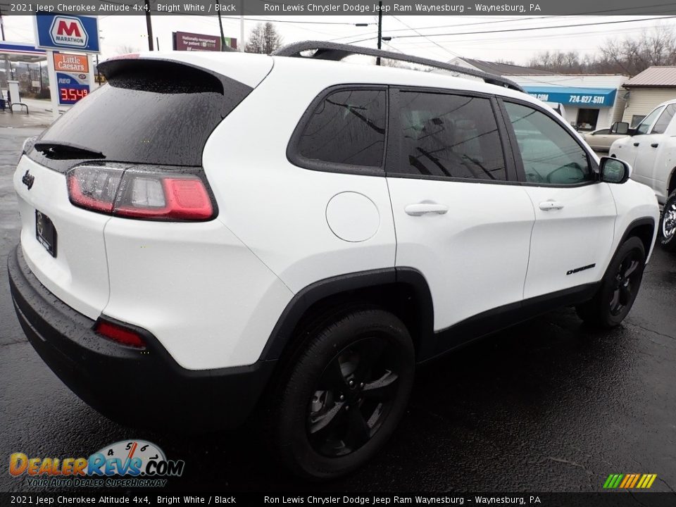 2021 Jeep Cherokee Altitude 4x4 Bright White / Black Photo #6