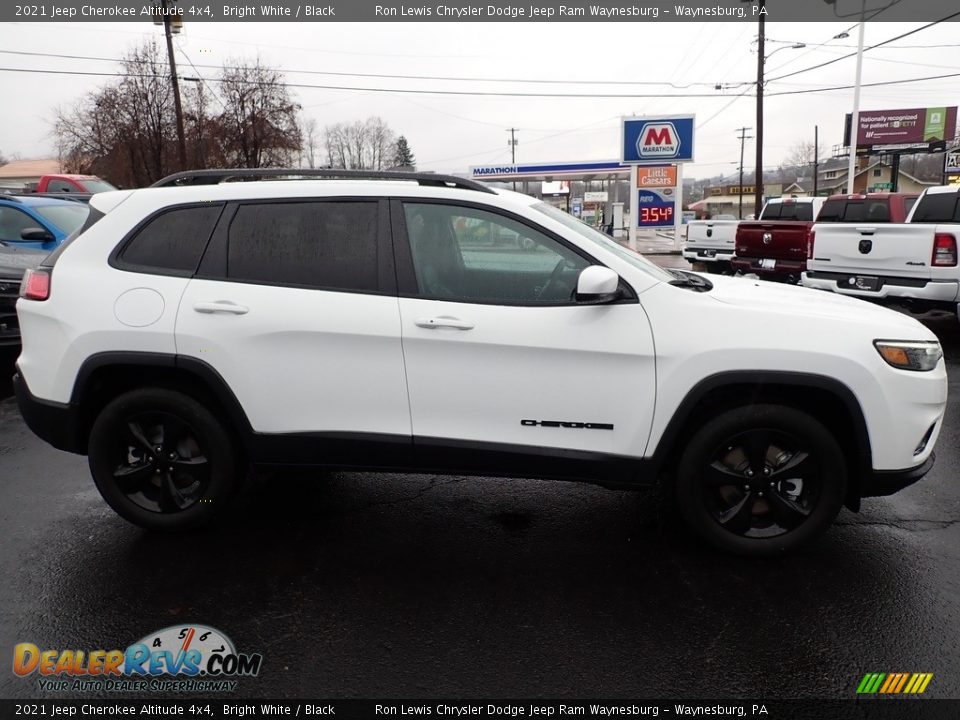 2021 Jeep Cherokee Altitude 4x4 Bright White / Black Photo #7