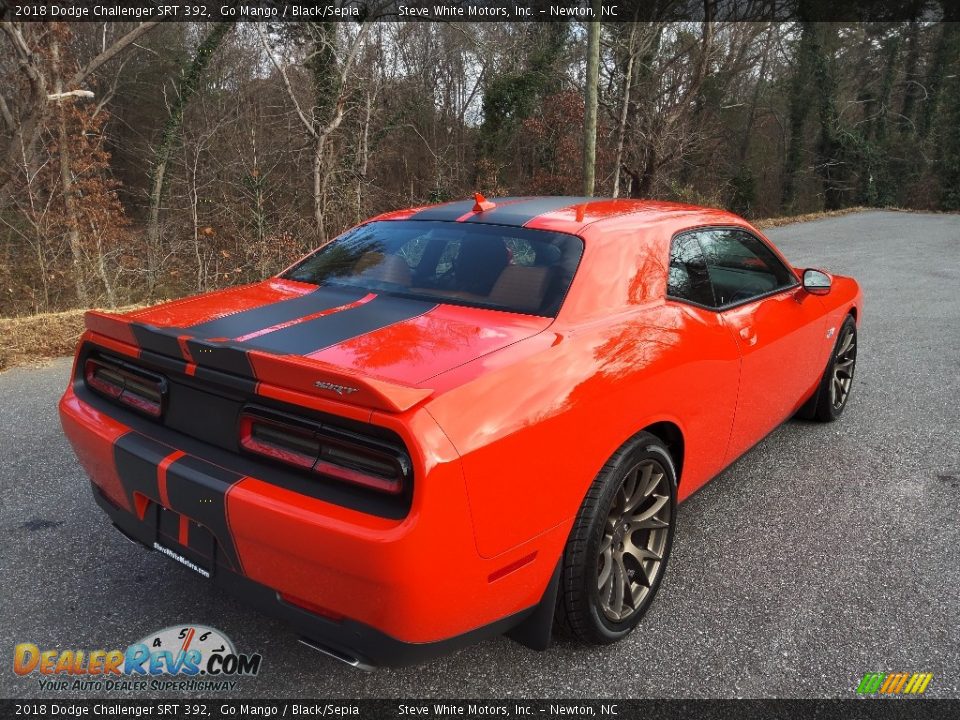 2018 Dodge Challenger SRT 392 Go Mango / Black/Sepia Photo #6