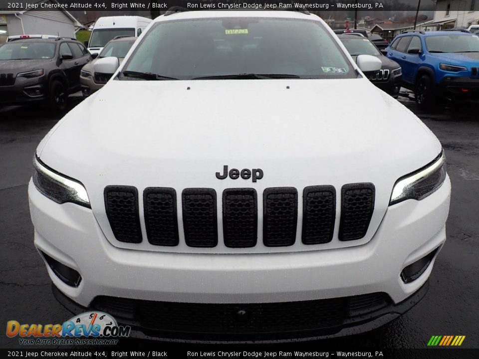 2021 Jeep Cherokee Altitude 4x4 Bright White / Black Photo #9