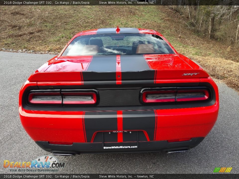 2018 Dodge Challenger SRT 392 Go Mango / Black/Sepia Photo #7