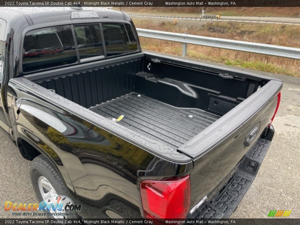 2022 Toyota Tacoma SR Double Cab 4x4 Midnight Black Metallic / Cement Gray Photo #10