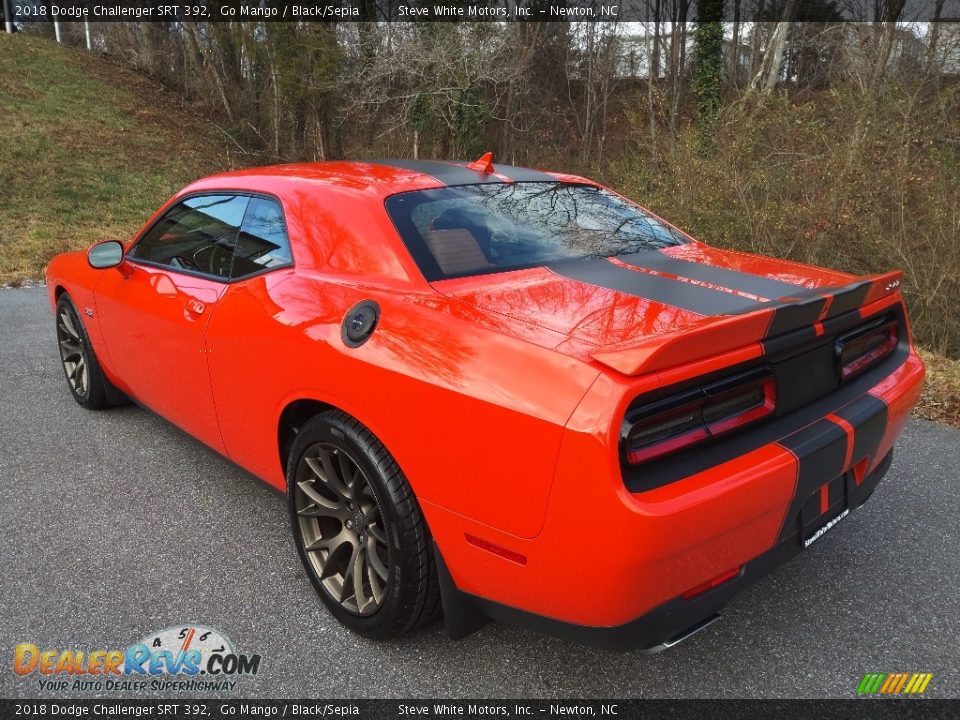 2018 Dodge Challenger SRT 392 Go Mango / Black/Sepia Photo #8