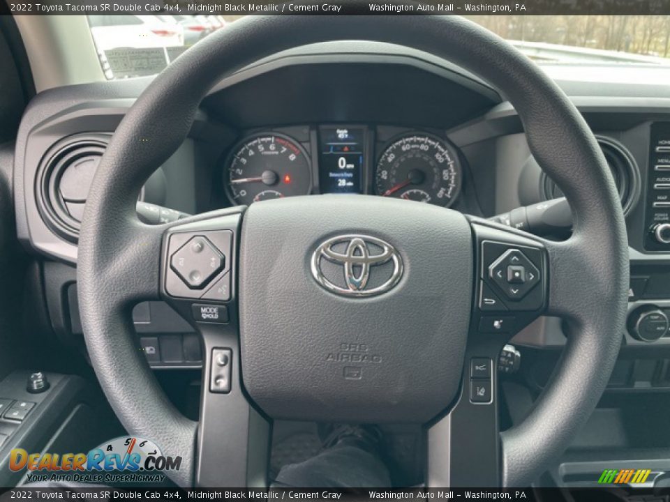 2022 Toyota Tacoma SR Double Cab 4x4 Steering Wheel Photo #14