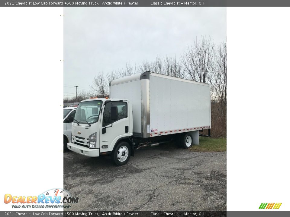 2021 Chevrolet Low Cab Forward 4500 Moving Truck Arctic White / Pewter Photo #2