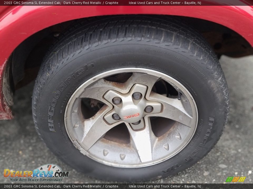 2003 GMC Sonoma SL Extended Cab Dark Cherry Red Metallic / Graphite Photo #19