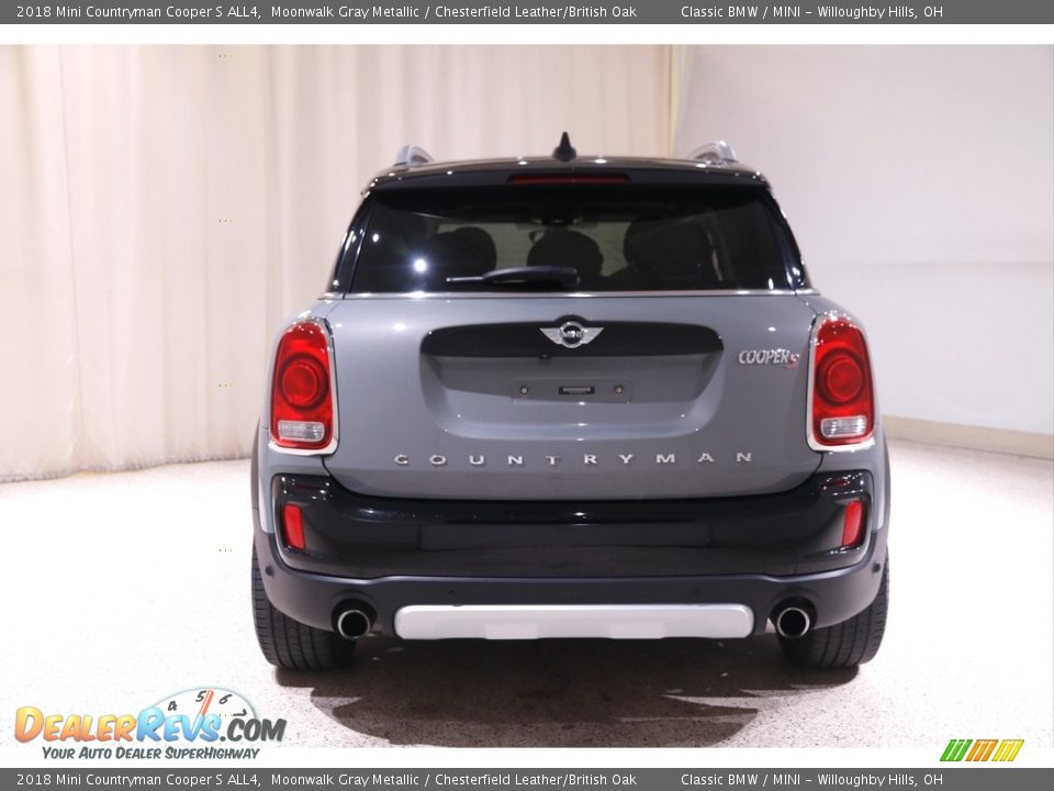 2018 Mini Countryman Cooper S ALL4 Moonwalk Gray Metallic / Chesterfield Leather/British Oak Photo #20