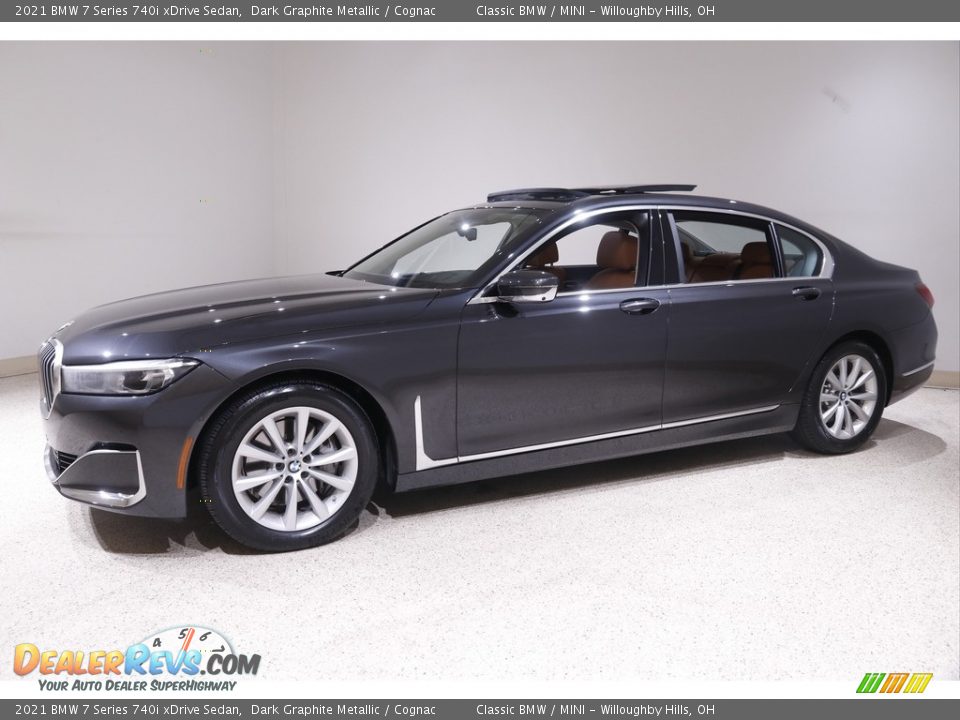 Dark Graphite Metallic 2021 BMW 7 Series 740i xDrive Sedan Photo #3