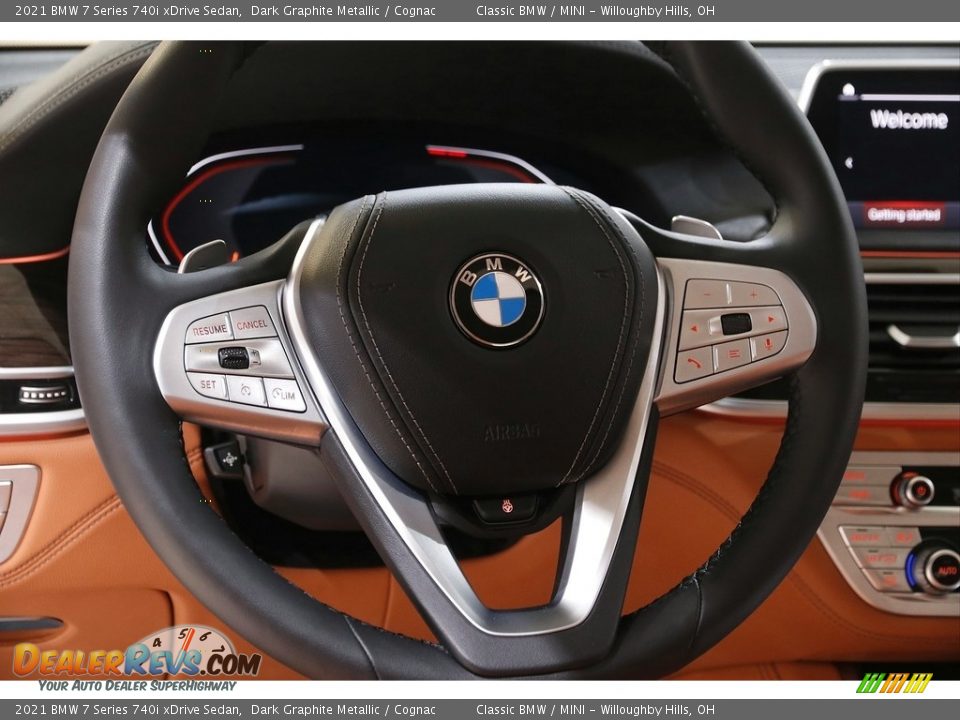 2021 BMW 7 Series 740i xDrive Sedan Steering Wheel Photo #7