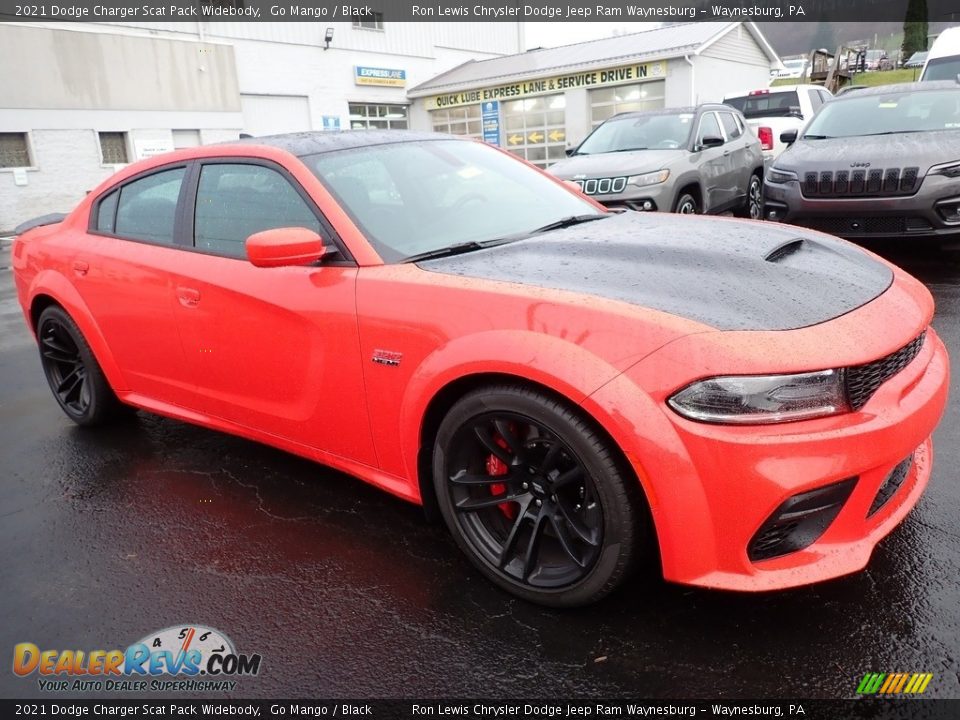 2021 Dodge Charger Scat Pack Widebody Go Mango / Black Photo #8