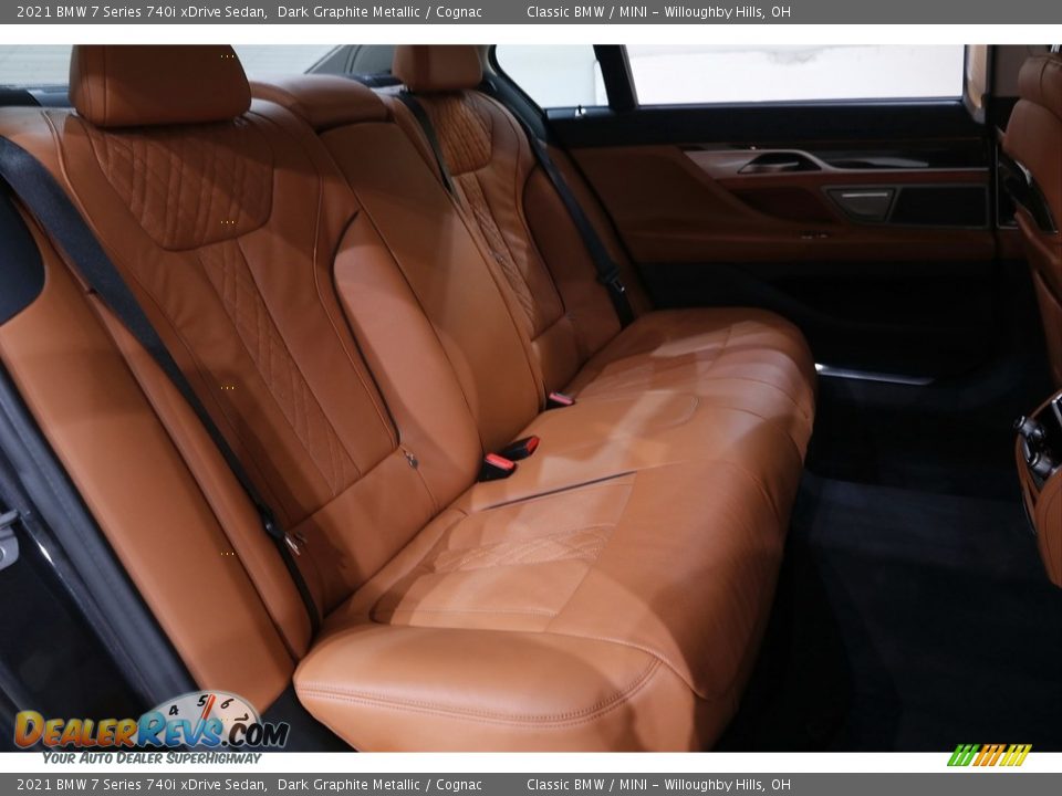 2021 BMW 7 Series 740i xDrive Sedan Dark Graphite Metallic / Cognac Photo #19