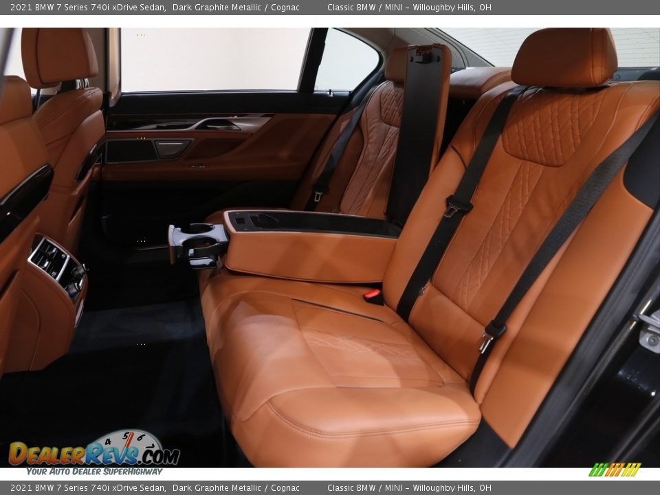 2021 BMW 7 Series 740i xDrive Sedan Dark Graphite Metallic / Cognac Photo #21