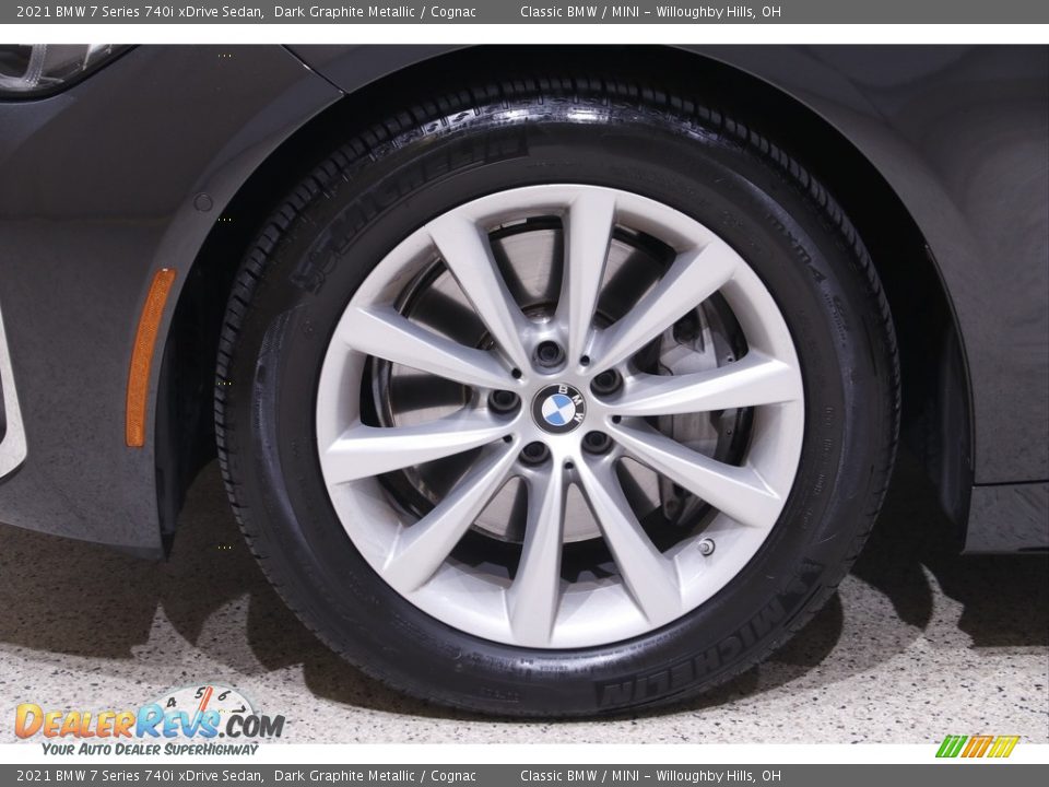 2021 BMW 7 Series 740i xDrive Sedan Dark Graphite Metallic / Cognac Photo #25