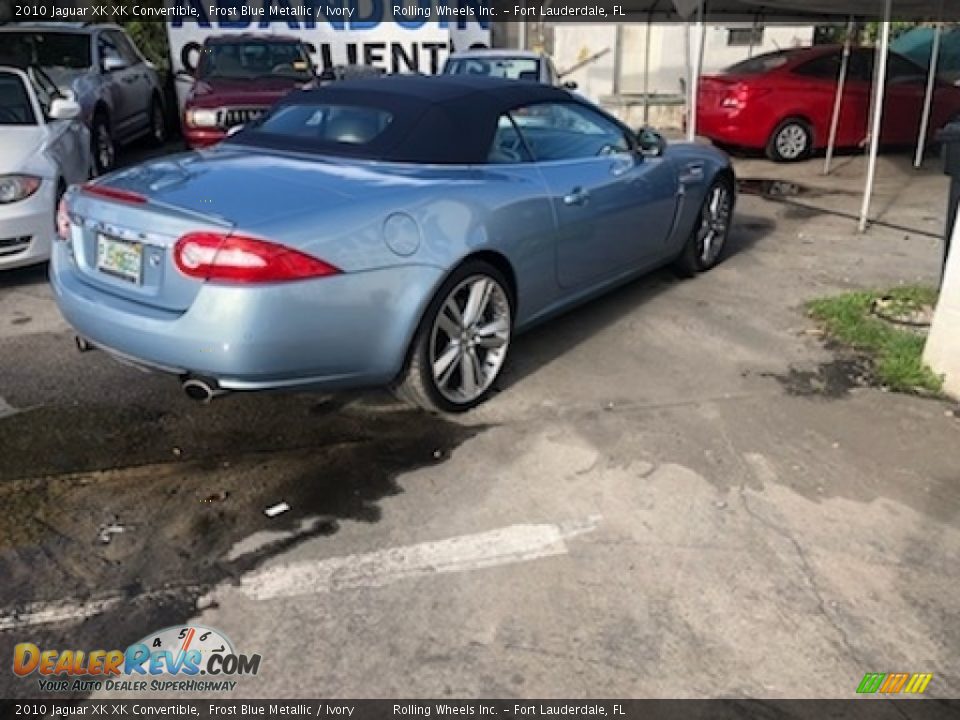 2010 Jaguar XK XK Convertible Frost Blue Metallic / Ivory Photo #5