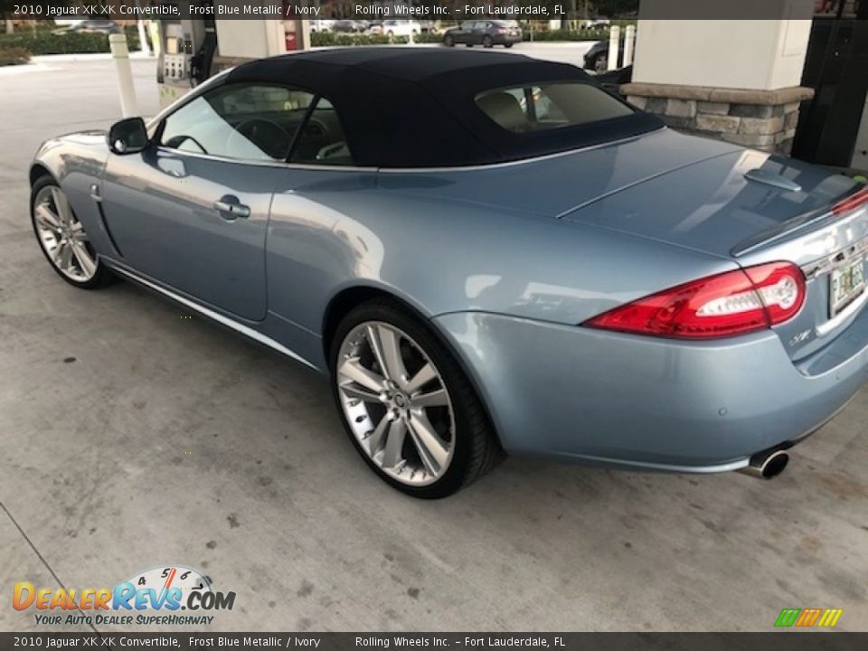 2010 Jaguar XK XK Convertible Frost Blue Metallic / Ivory Photo #6