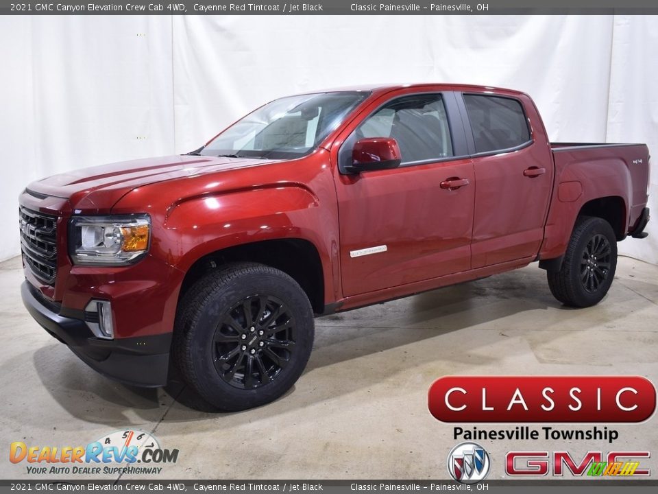 2021 GMC Canyon Elevation Crew Cab 4WD Cayenne Red Tintcoat / Jet Black Photo #1